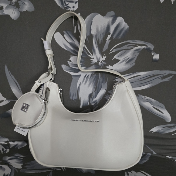 NWT French Connection "SABRINA" Shoulder Bag with Accessory Pouch - Picture 2 of 4